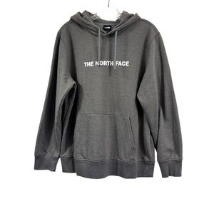 The North Face Womens Hoodie Sweatshirt Size Large Gray/White